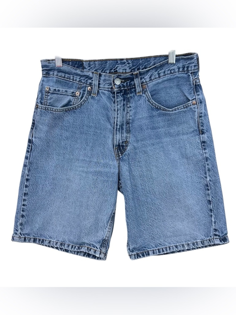 Levi’s Men’s 32 Blue Jean Shorts Distressed Denim Jeans Patched Repaired